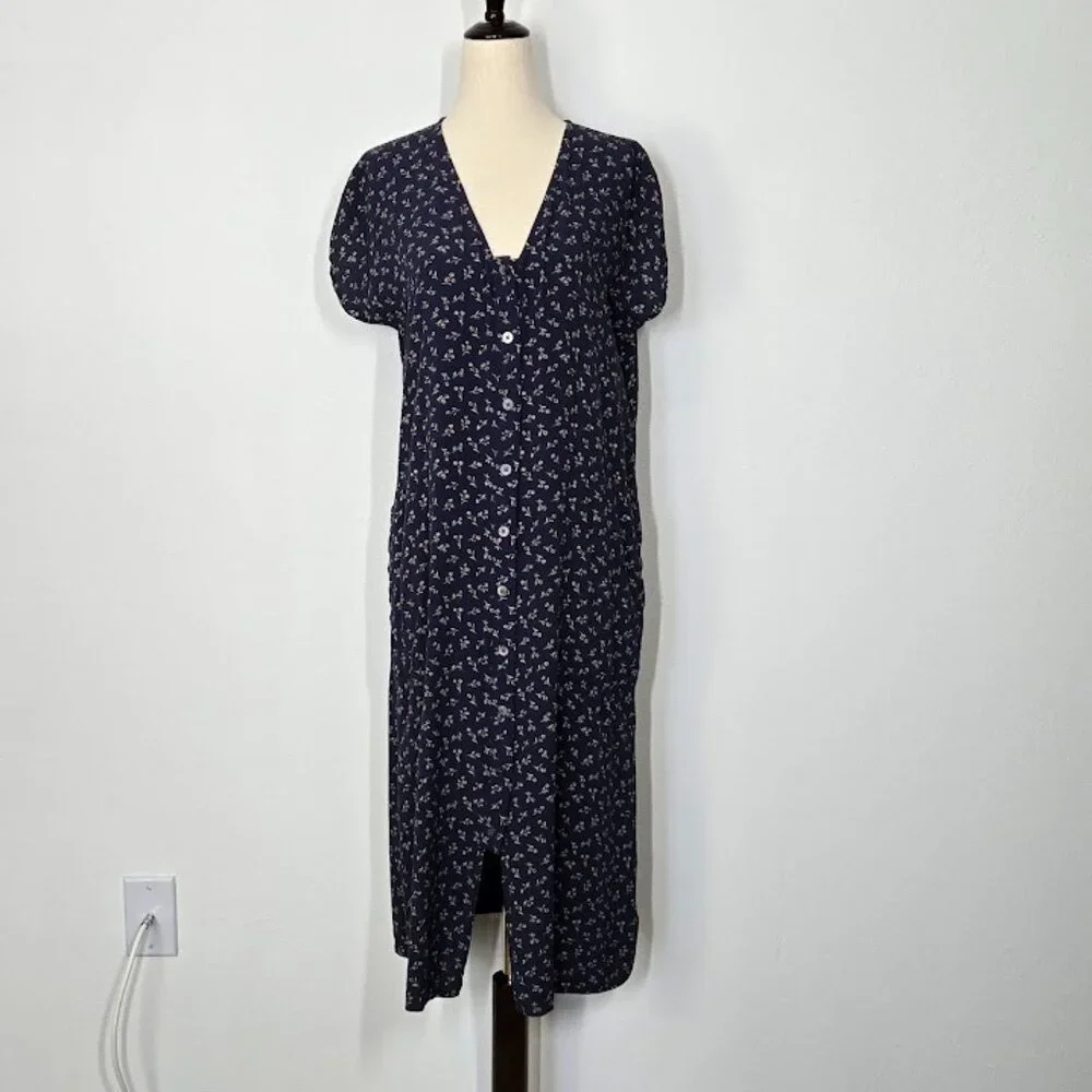MADEWELL easy midi dress in spring fling Sz S - Picture 2 of 11